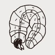 caterpillar doodle N28