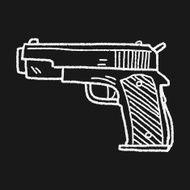 gun doodle N43