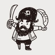 pirate captain doodle N12