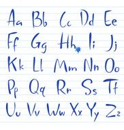 Hand drawing alphabet N6