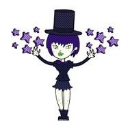 cartoon halloween vampire girl N36