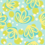 Cute hand drawn floral pattern N2