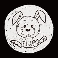 Chinese Zodiac rabbit doodle drawing N7