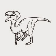 dinosaur doodle N88