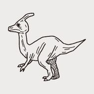 dinosaur doodle N89