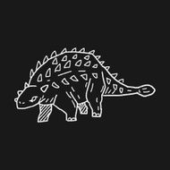 dinosaur doodle N91