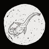 dinosaur doodle N93