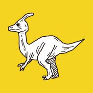 dinosaur doodle N100