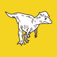 dinosaur doodle N101