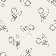 doodle sail seamless pattern background N3