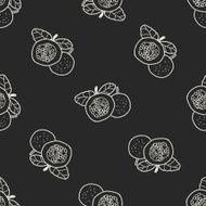 Passion Fruit doodle seamless pattern background N4