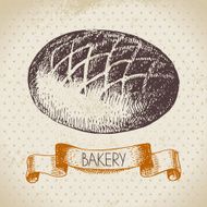 Bakery sketch background N2