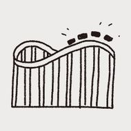 Roller coaster doodle N6