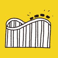 Roller coaster doodle N7