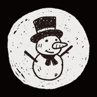 snowman doodle N24