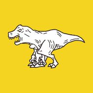 Tyrannosaurus dinosaur doodle N5