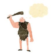 cartoon neanderthal with thought bubble N9