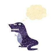 cartoon dinosaur with thought bubble N45