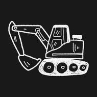 Excavator doodle N23