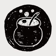 halloween cauldron doodle N8