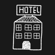 hotel doodle drawing N12