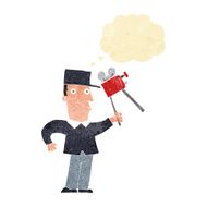 cartoon film maker with thought bubble N11