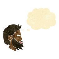 cartoon man with beard thought bubble N10