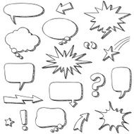 Hand Drawn Speech Balloons