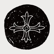 royal cross doodle N12