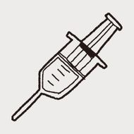 Syringes doodle drawing N13