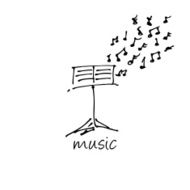 Abstract music design for use as a background N33