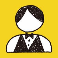 waiter doodle N13