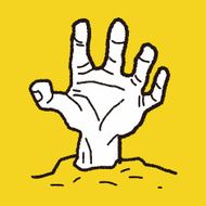 zombie hand doodle N17