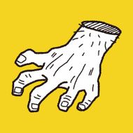 zombie hand doodle N18