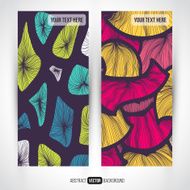 Abstract vector decorative banners set backgrounds N11