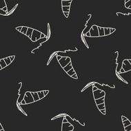 doodle windsurfing seamless pattern background N2