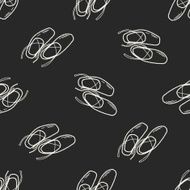 ballet shoes doodle seamless pattern background