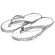 Vector Sketch Slippers