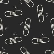 doodle Tape seamless pattern background