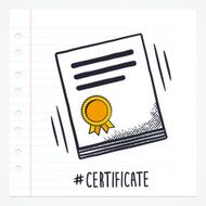 Doodle Certificate Icon N2