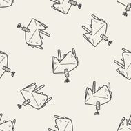 doodle table seamless pattern background N4