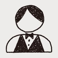 waiter doodle N14