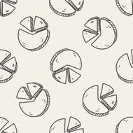 Doodle Pie seamless pattern background N5