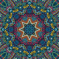 Abstract Festive geometric mandala pattern