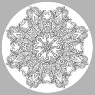coloring book page for adults - zendala N5