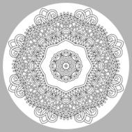 coloring book page for adults - zendala N6