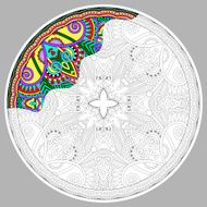 coloring book page for adults - zendala N7