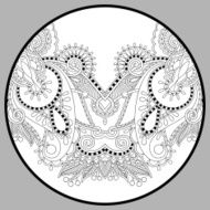 coloring book page for adults - zendala N8