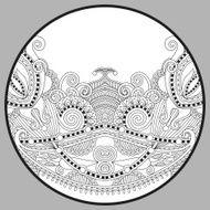 coloring book page for adults - zendala N9
