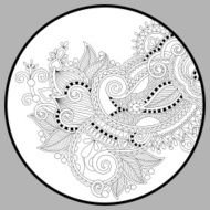 coloring book page for adults - zendala N10